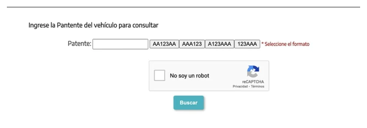 Paso 2 para consultar o cambiar el turno de la VTV en La Plata